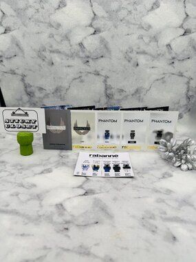 Lot of 5 Paco Rabanne Men Set,Invictus Phantom Collection-5x1.5ml,0.05oz-5pc-NEW